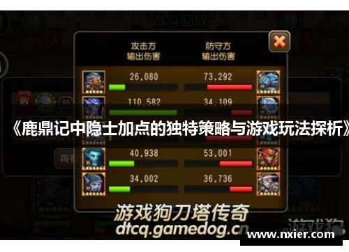 《鹿鼎记中隐士加点的独特策略与游戏玩法探析》